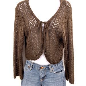 Clothing by notations brown shrug